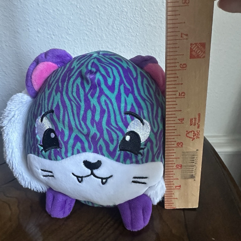 Ty Beanie Boo Legs the Purple Octopus and Pikmi Pops Jungle the Tiger Plush - Picture 13 of 15